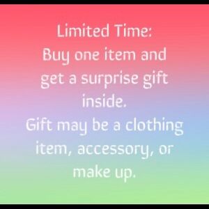 Buy an item and receive a free surprise gift 🎁